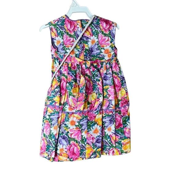 Vintage Sophist’s Regalia Flower Print Dress and Purse - Picture 6 of 9